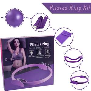 Ensemble d'anneaux <span class=keywords><strong>Pilates</strong></span> d'entraînement de gymnastique à domicile 5 pièces accessoires d'entraînement sportif pour l'exercice à domicile - Product Image 5