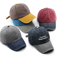 Topi Baseball 6 Panel Katun Grosir Custom, Topi Lembut Dicuci, Bernapas, untuk Golf, Hiking, Lari, Memancing, Olahraga Musim Panas, Topi Pelindung Matahari