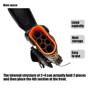 LIZARD Bolsa de sillín Venta superior Estuche de Taco de billar de cuero impermeable personalizado 4Butts 2Sharfs 6 agujeros Negro - Product Image 4