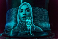 Système de projection holographique d'écran de gaze d'hologramme 3D transparent pour l'émission en direct