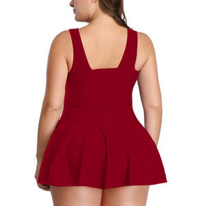 <span class=keywords><strong>Maillot</strong></span> <span class=keywords><strong>de</strong></span> <span class=keywords><strong>bain</strong></span> grande <span class=keywords><strong>taille</strong></span> pour <span class=keywords><strong>femme</strong></span>, style jupe imprimée, coupe conservatrice, avec short intégré, idéal pour la plage - Product Image 6