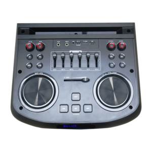 ลำโพงวูฟเฟอร์คู่ขนาด 12 นิ้ว พร้อมไฟดิสโก้ สำหรับงานเทศกาล แคมป์ปิ้ง เสียงดังในลำโพงพกพาสำหรับงานปาร์ตี้ - Product Image 4