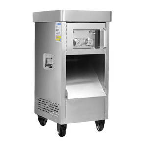 Rebanadora de carne comercial totalmente automática de acero inoxidable, capaz de rebanar y desmenuzar carne de res y cordero, adecuada para fábricas de carne. - Product Image 2