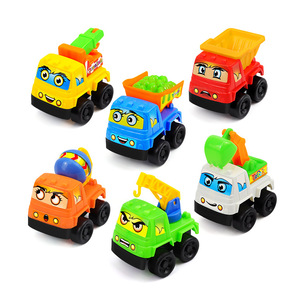 6 modèles de <span class=keywords><strong>mini</strong></span>-véhicules de chantier à inertie pour enfants, ensemble de camions-bennes et excavatrices, cadeau pour garçons - Product Image 5