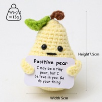 Positief Gehaakte Groenten Fruit Handgemaakte Emotionele Ondersteuning Aardappel Amigurum Mini Pocket Knuffel Doordacht Cadeau