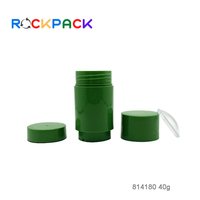 Contenant vide mat pour déodorant en stick 40g, tubes cosmétiques à torsion, flacons de parfum en plastique pour déodorant