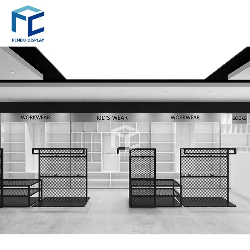 Factory Supplier Clothes Display Store Shelf Selves Rack Supplies For Clothing Stores