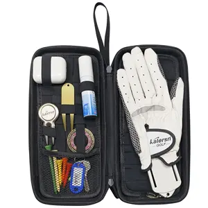 New Design Custom High-grade EVA Golf Glove Case with Zipper and Glove Holder Protective Case Accessories Storage Bag for Men