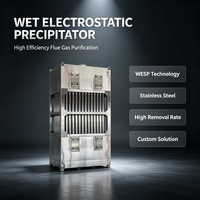 Precipitador Electrostático Húmedo (WESP) de Acero Inoxidable para Limpieza de Polvo Submicrónico en Hornos de Fundición de Silicio