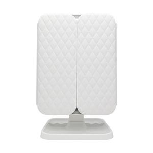 Miroir cosmétique LED à la mode, miroir de maquillage à 3 volets, miroir grossissant 2X3X avec lumières LED, batterie rechargeable - Product Image 2