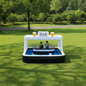 Bar de piscine <span class=keywords><strong>gonflable</strong></span> d'extérieur, pub, maison, bar flottant <span class=keywords><strong>gonflable</strong></span> en PVC pour adultes avec piscine pour les événements de jardin, les fêtes - Product Image 1