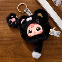 Trois petits peluches Samuel Meow Paw, boîte mystère, pendentif mignon pour sac, poupée en peluche pour filles