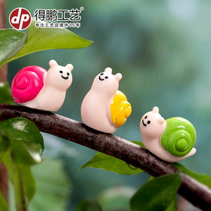 Adorno de Resina con Forma de Caracol Colorido y Creativo, Decoración Colgante para Interiores y Exteriores, Jardín, D1976 - Product Image 2