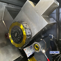 Tour horizontal CNC à lit incliné TCK65Y, haute précision, pour le tournage des métaux, commande FANUC