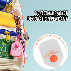 Porte-clés Thème Pickleball, Pendentif Raquette en Silicone Souple, Accessoire Sportif Portable Multi-Scénarios - Product Image 2
