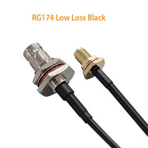 สายเคเบิลเชื่อมต่อประสิทธิภาพสูง 7023-174 ถึง 976 รุ่น RG 174 แบบสูญเสียสัญญาณต่ำ สีดำ - Product Image 4