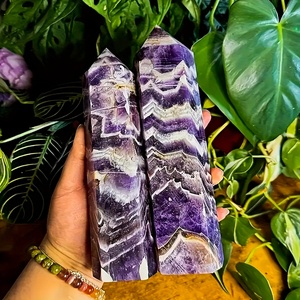 1 Tháp Thạch Anh Tím Tự Nhiên Kích Thước Lớn, Tháp Pha Lê Thạch Anh, Đũa Phong Thủy Trang Trí - Product Image 3