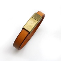 Pulsera de cuero Retro de moda Pulsera personalizada para hombres Regalo de aniversario único personalizado