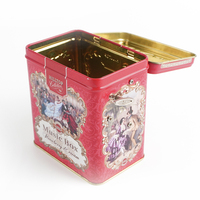 Caja de regalo de lata Musical de lujo personalizada, con tapa de solapa de impresión en relieve, regalo de Navidad
