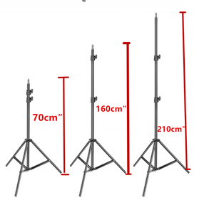 Treppiede per Studio fotografico regolabile da 6.5 piedi 2.1 M con vite da 1/4 "per <span class=keywords><strong>sfondi</strong></span> di ombrelli per fotocamera del telefono - Product Image 5