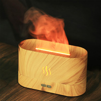 Diffuseur d'arômes à flamme silencieuse alimenté par USB, nouveau style, lampe d'ambiance de bureau pour la maison, humidificateur à flamme simulée pour chambre à coucher, huile essentielle