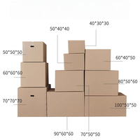 Cajas de Cartón Corrugado Reciclables con Logotipo Personalizado, Impresión UV a Cuatro Colores, Resistentes, Color Marrón, para Mudanza y Envío, Rectangulares