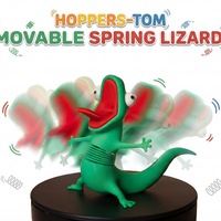 Beaver Transformation Project Lizard Tom Merchandise Articulated Spring Toy Funny Internet-Famous Stall Bestseller 3D-Printed