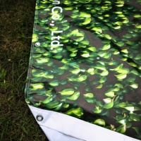 Bannière publicitaire extérieure en vinyle imperméable épaisse, impression numérique éco-solvant personnalisée, PVC frontlit 550 g/m²