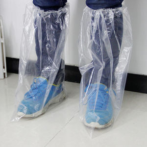 Pelindung sepatu bot pendek, hari hujan tahan air plastik tabung pendek Pe penutup karet sekali pakai - Product Image 6