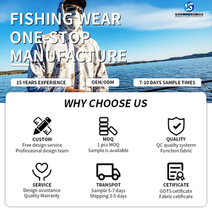 Sublimierte Kleidung Sun Uv Protected Fishing Performance Shirt Kapuzen fischen Langarmhemd mit Daumenloch 100% Polyester - Product Image 6