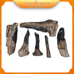 <span class=keywords><strong>Chimenea</strong></span> de gas de madera artificial Registros Chimeneas de gas sin ventilación <span class=keywords><strong>para</strong></span> decoración Registros de gas de cerámica - Product Image 2