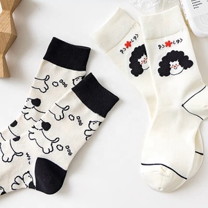 New calcetines de tripulacion Bán buôn phụ nữ đơn giản giản dị mềm dễ thương phụ nữ crew socks - Product Image 3
