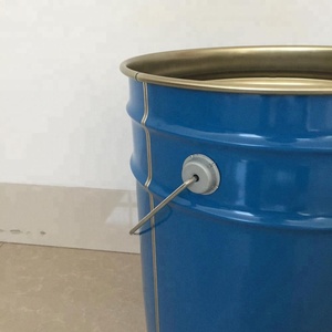 Hojalata de metal de <span class=keywords><strong>10</strong></span> litros-20 litros de pintura cubo de pintura de madera con mango - Product Image 2