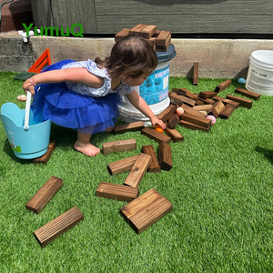 مكعبات خشبية من YumuQ ألعاب طاولة كلاسيكية مكعبات ألعاب تراكبة على بعضها ألعاب برجية متساقطة - Product Image 4