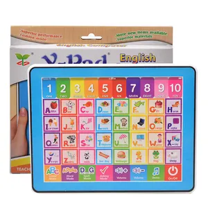 Educação infantil laptop jogar almofada, computador crianças, brinquedo inteligente, máquina de aprendizagem em inglês