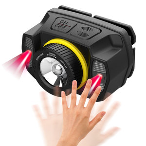 최고의 LED 헤드램프 90도 각도 조절 가능 방수 IP54 충전식 리튬이온 배터리 캠핑 헤드램프 센서 기능 10W - Product Image 2