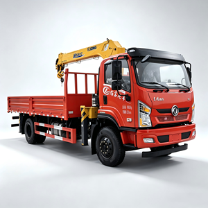 Camión de Transporte de Acero para Construcción de 10T con Grúa de 5T, Camión de Carga Hidráulico Dongfeng 4x2 para Logística de Materiales de Construcción - Product Image 1