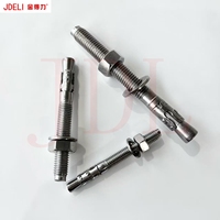 Ancre à coin à tête ronde en acier au carbone JDL avec finition zinguée et écrou, filetage UNC, fabricant Hebei, fixations murales industrielles
