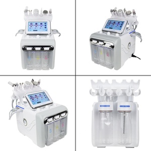 Appareil de nettoyage du visage multifonctionnel 6 en 1 Hydro Dermabrasion Aqua Peeling Machine H2O2 avec prise US - Product Image 3