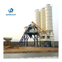 Ligne de production de béton électrique contrôlée par PLC HZS75 de 75 m³/h avec boîte de vitesses pour le développement commercial et immobilier urbain