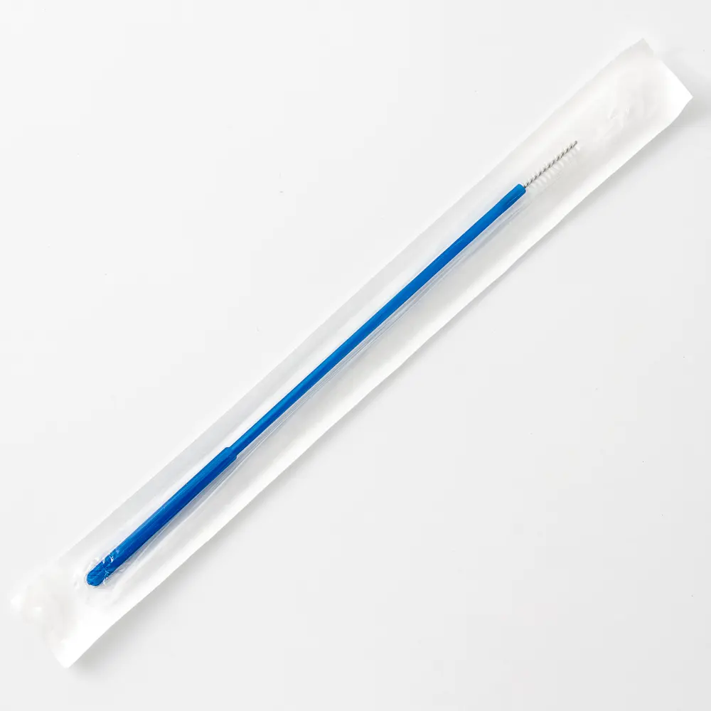 Gynecological brush- for cervical screening for both Cytology and HPV testing with 15cm/6" overall length