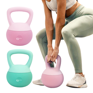 Zhensheng kettlebell bán buôn tùy chỉnh hai màu mềm PVC kettlebell fillable phòng tập thể dục cử tạ cát mềm <span class=keywords><strong>kettlebells</strong></span> - Product Image 1