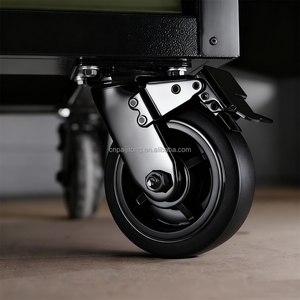 Armoire <span class=keywords><strong>de</strong></span> rangement d'outils d'atelier avec support OEM/OBM, 6 tiroirs, 1 <span class=keywords><strong>porte</strong></span>, <span class=keywords><strong>chariot</strong></span> roulant verrouillable, capacité <span class=keywords><strong>de</strong></span> charge <span class=keywords><strong>de</strong></span> 540 kg - Product Image 4