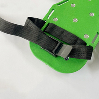 Herramientas de construcción fáciles de usar, zapatos con pinchos, color verde para pisos de epoxi con pinchos cortos