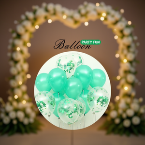 Lot de ballons en latex ronds de 12 pouces, couleur fuchsia, avec confettis, pour la décoration de mariage, d'anniversaire ou de fête - Product Image 2