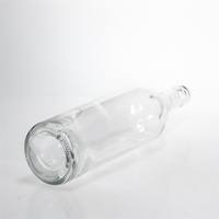 Bouteille en verre vide de 750 ml pour whisky, vin rouge, spiritueux, alcool, boisson, avec décoration en relief