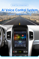 CARUPEZ 9,7 Zoll Android IPS Autoradio GPS DSP mit CarPlay für Chevrolet Captiva 2006-2012 8 Kerne Vertikal im Tesla-Stil
