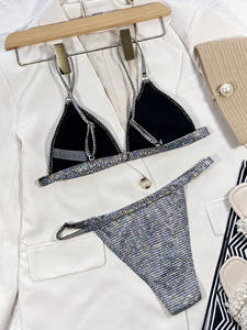 Nuevo Flash Bikini Swim Wear Trajes <span class=keywords><strong>de</strong></span> baño <span class=keywords><strong>de</strong></span> <span class=keywords><strong>dos</strong></span> piezas Beach Wear un Hot Sexy Traje <span class=keywords><strong>de</strong></span> baño para mujeres - Product Image 5