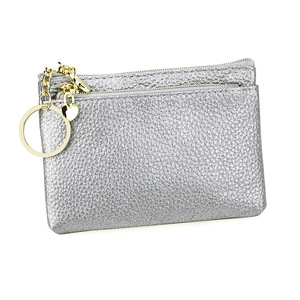 Öğrenci dostu hakiki deri bozuk para kesesi küçük % fermuarlı çanta Polyester astarlı canlı meyve ilham renkler - Product Image 1