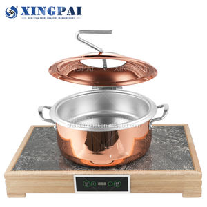 XINGPAI autres fournitures pour hôtels et restaurants chauffe-plats pour <span class=keywords><strong>buffet</strong></span> en acier inoxydable ensemble de chauffe-plats ronds - Product Image 5